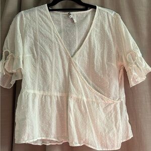 Madewell white cotton top